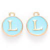 Golden Plated Alloy Enamel Charms LS-ENAM-S118-04L-1