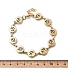 12 Constellations 304 Stainless Steel Link Chain Bracelets BJEW-I239-01G-07-5