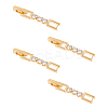 4Pcs Brass Extender Chain FIND-FH0009-25B-1