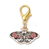5Pcs 5 Styles Alloy Enamel Pendant Decorations HJEW-JM02336-4