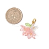 6Pcs Flower Butterfly Acrylic Pendant Decoration HJEW-JM02942-3
