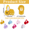 28Pcs 7 Colors Wool Felt Ball AJEW-SC0031-37B-2