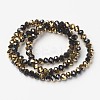 Electroplate Opaque Glass Beads Strands LS-EGLA-A034-P4mm-O01-2