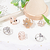 6Pcs 6 Styles Alloy Women Lady Girls Fashion Scarf Ring Buckle JEWB-CA0001-02-4