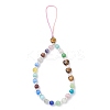 Heart Cat Eye Mobile Straps HJEW-JM03427-01-2