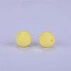 Round Silicone Focal Beads SI-JX0046A-91-5