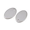 Tarnish Resistant 304 Stainless Steel Stamping Blank Tag Pendants LS-STAS-S028-02-3