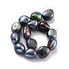 Dyed Natural Cultured Freshwater Pearl Beads Strands PEAR-P062-36C-3