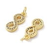 Brass Micro Pave Cubic Zirconia Pendants LS-KK-C092-10G-2
