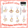 8Pcs 8 Styles PVC Mobile Dustproof Plugs HJEW-PH02326-2