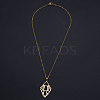201 Stainless Steel Pendant Necklaces LS-NJEW-S105-JN609-45-2-2