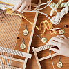 20Pcs 10 Style Round Wood Locking Stitch Markers TOOL-WH0057-002-3