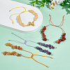 7Pcs 7 Styles Chakra Nylon Cord Bracelet Making AJEW-UN00026-2