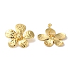 Rack Plating Brass Stud Earrings EJEW-B062-16G-2