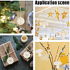 40 Sets 8 Style Unfinished Wood Pendant Decorations WOOD-GF0001-82-5