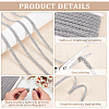 Sparkle Metallic Polyester Braided Lace Trim OCOR-WH0060-46D-4