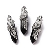 Natural Obsidian Pendants G-E059-02AS-02-1