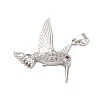 Brass Micro Pave Cubic Zirconia Pendants KK-A228-04P-2