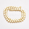 Electroplate Non-magnetic Synthetic Hematite Beads Strands G-K239-21A-1
