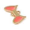 Zinc Alloy Tomato Enamel Cat Ears Links ENAM-NH0001-01G-2