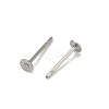 Non-Tarnish 316 Surgical Stainless Steel Flat Round Blank Peg Stud Earring Settings STAS-R073-06G-3