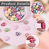 50Pcs Opaque Acrylic Beads OACR-SP0002-03-7