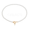 1Pc Brass Clear Cubic Zirconia Letter Pendant Necklaces NJEW-LP0001-32J-1