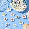 50Pcs 10 Colors Acrylic & Shell Pendants PALLOY-CJ00046-5
