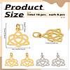 8Pcs 2 Colors 304 Stainless Steel Pendants STAS-LP0003-57-2