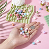 48Pcs 12 Colors Lantern Food Grade Eco-Friendly Silicone Beads SIL-TA0002-05-4