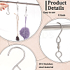 12Pcs 201 Stainless Steel Swivel S Hooks FIND-FG0003-65-4