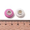 Spray Painted Faceted Resin European Beads RESI-C063-02B-3