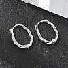Brass Twist Hoop Earrings EJEW-Q014-02P-4