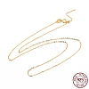 925 Sterling Silver Beadable Necklaces STER-I021-01G-5