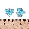Brass Pave Cubic Zirconia Charms KK-Z059-09P-3