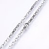 Non-Tarnish 304 Stainless Steel Box Chain Necklaces NJEW-F226-07P-12-2