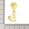 Rack Plating Brass Micro Pave Clear Cubic Zirconia Pendants KK-S380-40A-G-3