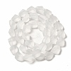 Transparent Frosted Glass Beads Strands FGLA-S001-02F-4