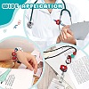 16Pcs 8 Styles Medicine Food Grade Eco-Friendly Silicone Beads SIL-CJ0001-23-7