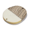 (Defective Closeout Sale: Yellowing) Resin & Wenge Wood Links connectors LS-RESI-XCP0001-16-2