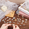 40 Sets 8 Styles Wood Display Decorations DIY-OC0012-71-3