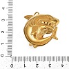 304 Stainless Steel Sea Animal Pendants STAS-P402-05B-G-3