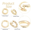 10Pcs Brass Locking Jump Rings KK-YW0003-96A-G-3