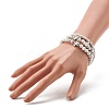 Howlite Stretch Bracelets Set for Women Men Girls Gifts BJEW-JB06711-3