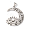 Non-Tarnish 304 Stainless Steel Pendants STAS-U010-25P-1