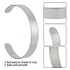 10Pcs 304 Stainless Steel Open Cuff Bangles BJEW-GO0001-02A-3