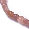 Natural Sunstone Bead Stretch Bracelets BJEW-K213-35-3