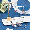 45Pcs 5 Colors 304 Stainless Steel Leverback Earring Finding STAS-NB0001-74-6