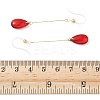 Electroplated 304 Stainless Steel Resin Dangle Earrings EJEW-Z129-06G-01-5