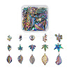 30Pcs 15 Style Rainbow Color Alloy Pendants FIND-BY0001-18-1